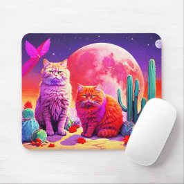 Lila Katzenmauspad – Perfektes Geschenk für Katzen Mousepad