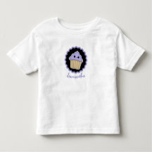Lila Kawaii Cupcake Kleinkind Shirt