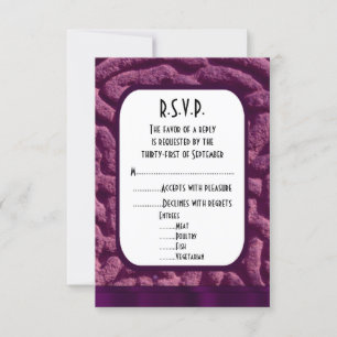 Lila keltischer Knoten moderne Hochzeit R.S.V.P RSVP Karte
