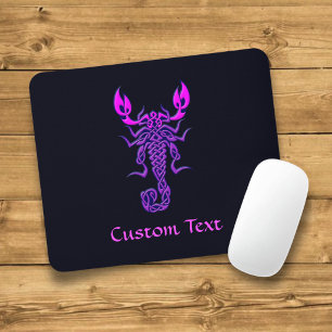 Lila keltischer Knoten Skorpion Mousepad