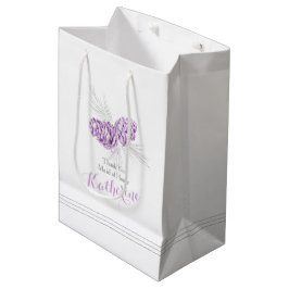 Lila Kiefernzapfen zeichnend Gastgeschenk Hochzeit Mittlere Geschenktüte