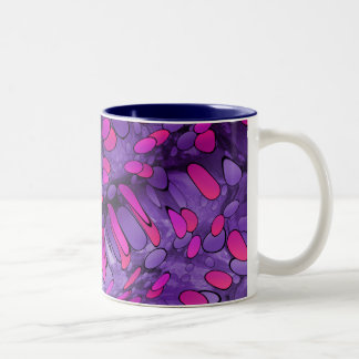 Lila Kiesel Zweifarbige Tasse