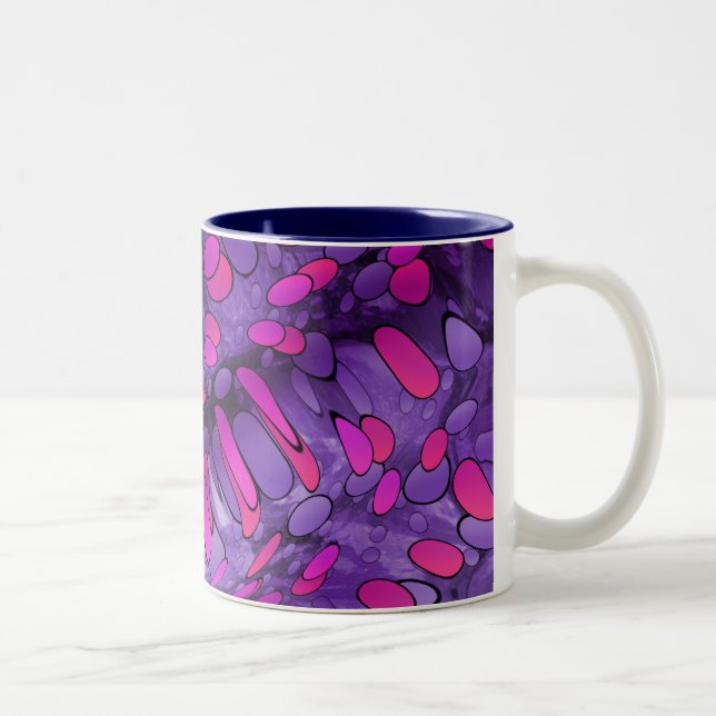 Lila Kiesel Zweifarbige Tasse (Rechts)
