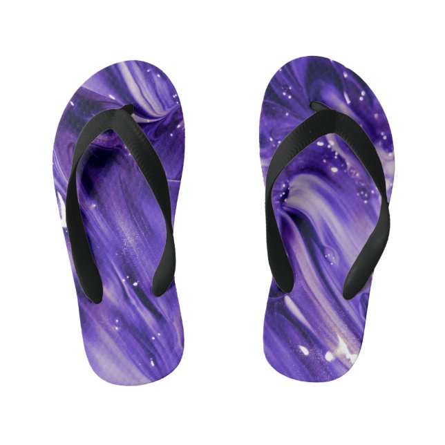 Lila Kinderbadesandalen (Fußbett)