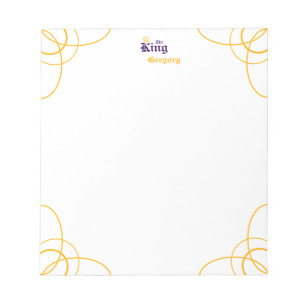 Lila King Notepad Notizblock