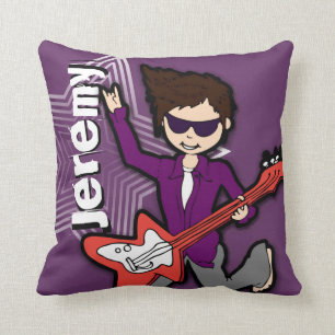 Lila Kissen Kinderdes rockstar