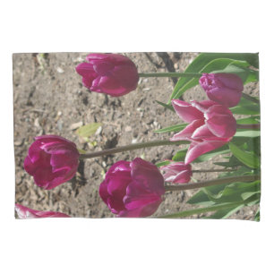 Lila Kissenkoffer Tulips Kissenbezug