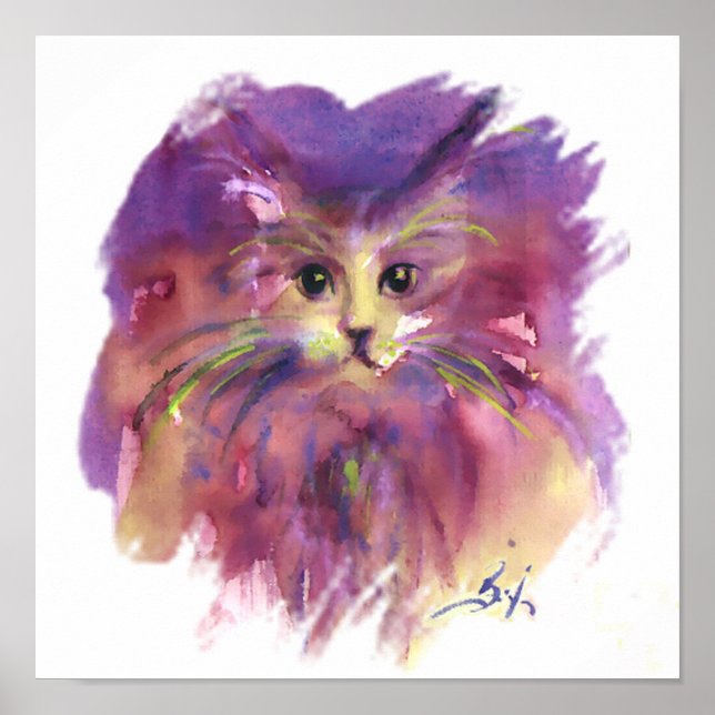 LILA KITTEN, KITTKATZPORTRAL POSTER (Vorne)
