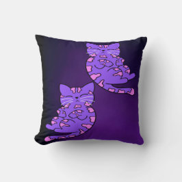 Lila Kitten Twins 2 Kissen