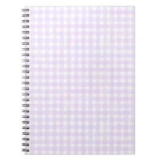 Lila Klassisches Gingham Notizblock