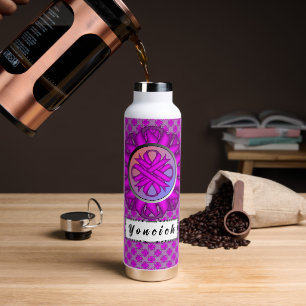Lila Kleberband von Kenneth Yoncich Trinkflasche