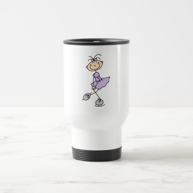 Lila Kleiderzahl Skater-T-Shirts und Geschenke Reisebecher (Mittel)