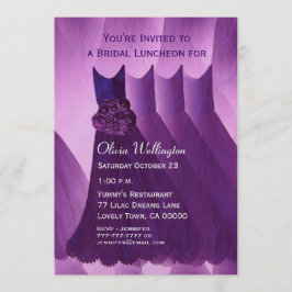 Lila Kleidung für Bridesmaid Luncheon oder Brunch Einladung