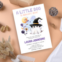 Lila Kleiner Boo-Geist-Hexen-Baby-Party