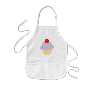 Lila kleiner Kuchen Kinderschürze