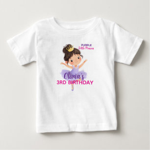 Lila kleiner Princess-Ball Baby T-shirt