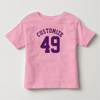 Lila Kleinkind in Rosa und Dunkel | Sports Jersey