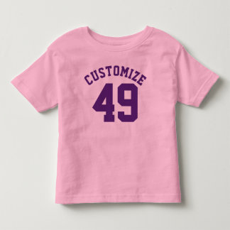 Lila Kleinkind in Rosa und Dunkel | Sports Jersey T-shirt