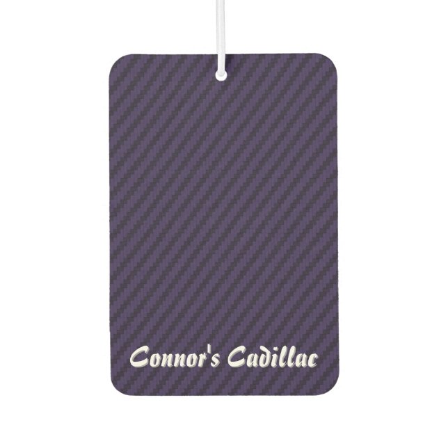 Lila Kohlefaser-Optik Autolufterfrischer (Vorderseite)