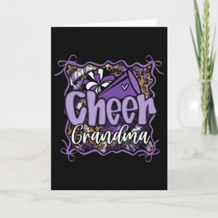 Lila Kokette Cheer Oma Cheerleading Pom Meg Karte