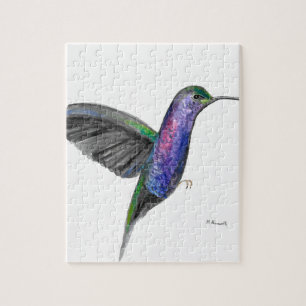 Lila Kolibris-Aquarelltiere