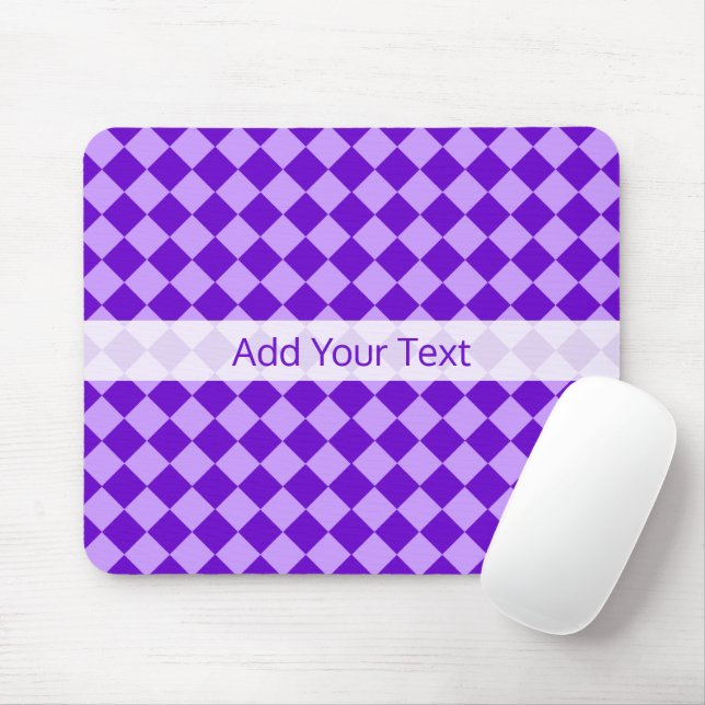 Lila Kombination Diamantmuster von STaylor Mousepad (Mit Mouse)