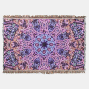 Lila kompliziertes Alien-Kaleidoskop-Mandala Decke