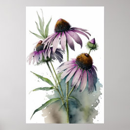 Lila Konferenzteilnehmer Art Print Poster