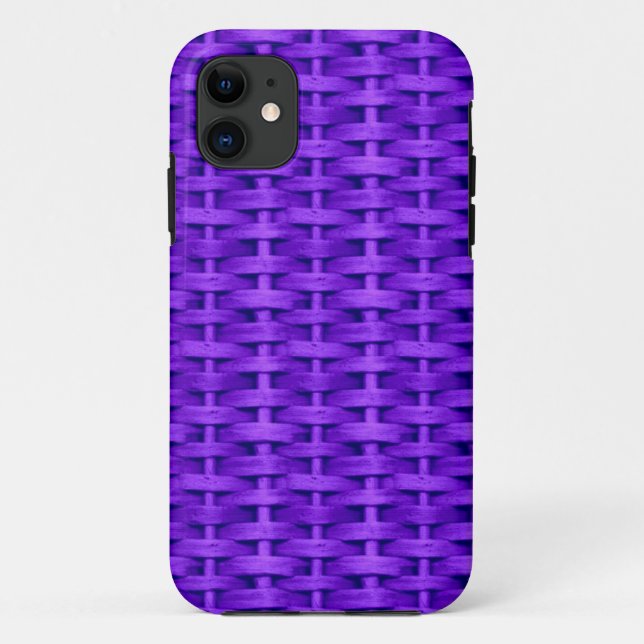 Lila Korb Kunst Grafikdesign Case-Mate iPhone Hülle (Rückseite)