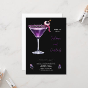 LILA KOSTEN COCKTAIL HALLOWEEN EINLADUNG