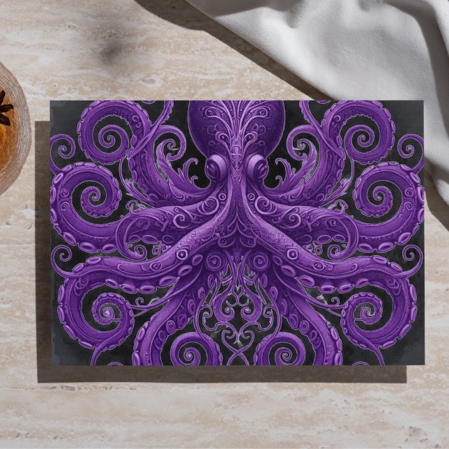 Lila Krake Victorian Steampunk  Seidenpapier (Von Creator hochgeladen)