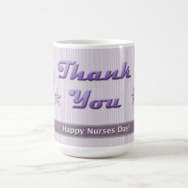 Lila Krankenstreifen Kaffeetasse