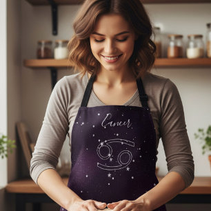 Lila Krebs Zodiac-Zeichen Astrologie Schürze