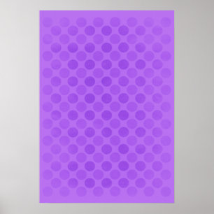 Lila Kreismuster Poster