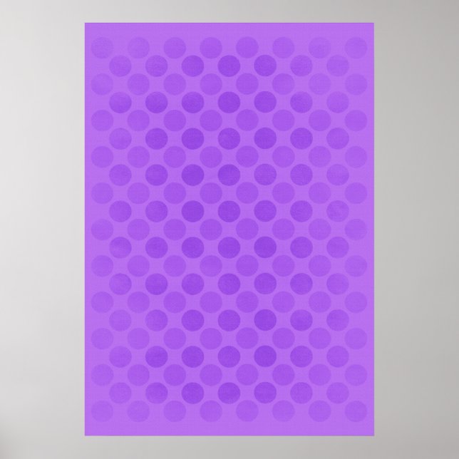 Lila Kreismuster Poster (Vorne)