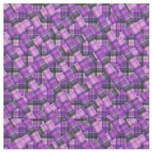 Lila Kreuzung des Tartan-Designs überprüft, Stoff