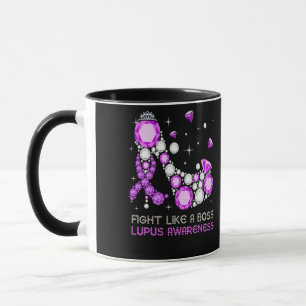 Lila Krieger kämpft Lupus wie ein Boss Tasse