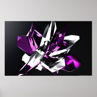 Lila Kristall Poster
