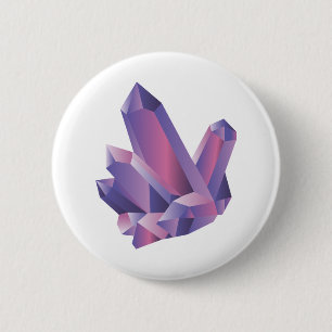 Lila Kristallknopf der gruppen- Button