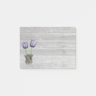 Lila Krokus-Grasland-Blume Post-it Klebezettel
