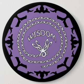 Lila Kronchakra "Weisheit" Dragonfly Button