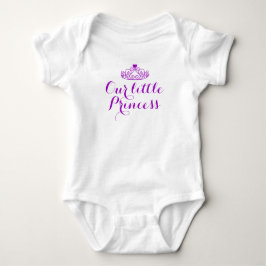 Lila Krone / Herz unsere kleine Prinzessin Baby Strampler