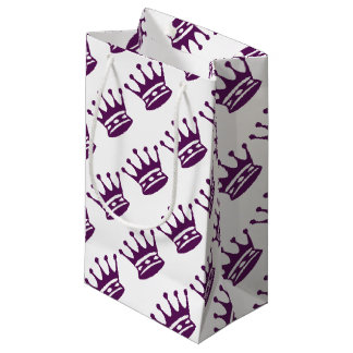Lila Kronen-Geschenk-Verpackung Kleine Geschenktüte