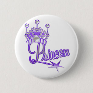 Lila Kronprinzessin Button