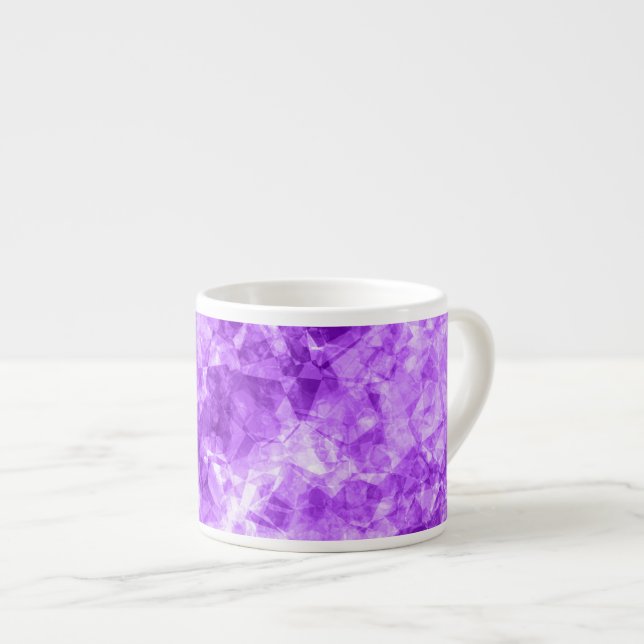 Lila Krummstoff Espressotasse (Vorderseite Rechts)