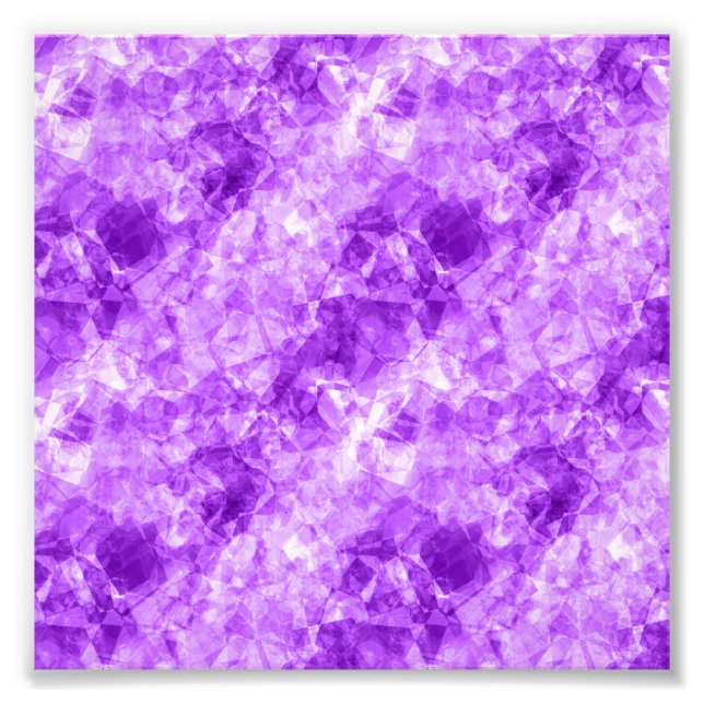 Lila Krummstoff Fotodruck (Vorne)