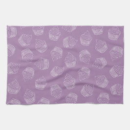 Lila Kuchen Geschirrtuch