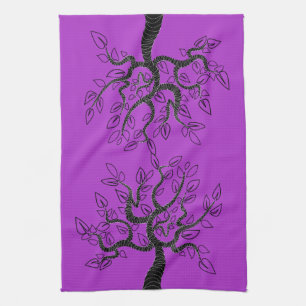 Lila Küchentücher Art Trees - Farbe auswählen