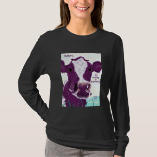 Lila Kuh Flug absolut vielleicht erwägend T-Shirt