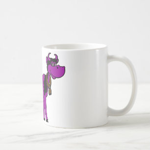 Lila Kuh Kaffeetasse